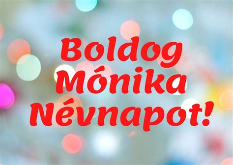 Mónika névnap